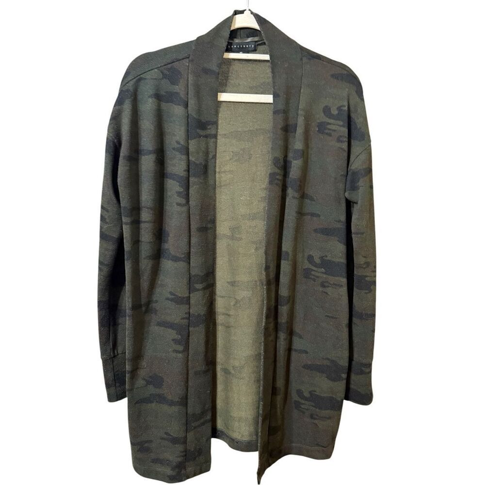 Sanctuary Womens Camo Open Cardigan Sz XS